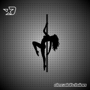 Pole Dancer Sticker